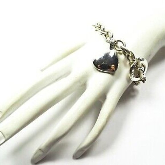 LAGOS Caviar Sterling Silver Heart Charm and Chain Bracelet - Picture 5 of 7